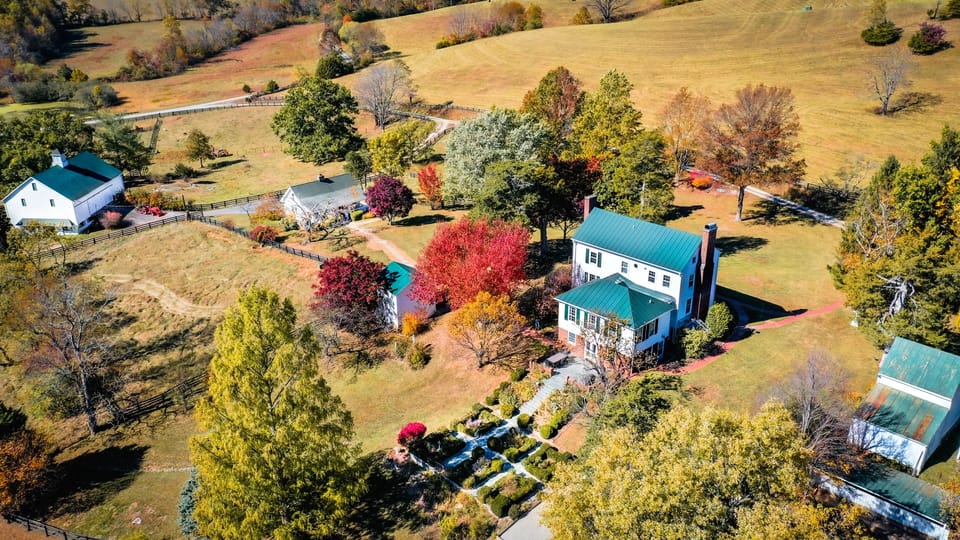 From L to R: Barn, Cottage, Schoolhouse, Farmhouse, Icehouse, Dovecote.