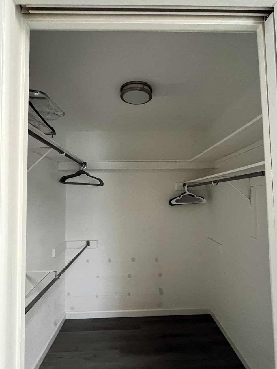 walk in closet - master bedroom
