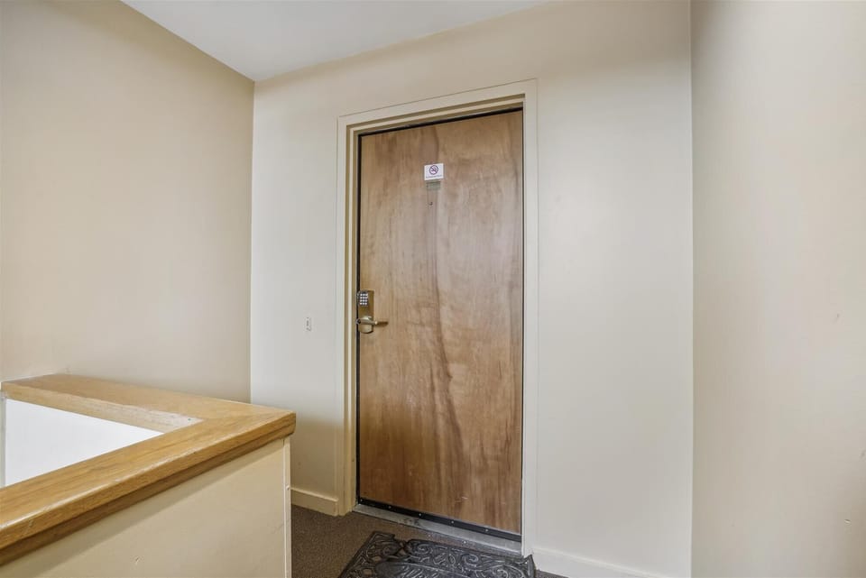 Secure private entrance offering easy access after a day on the mountain.