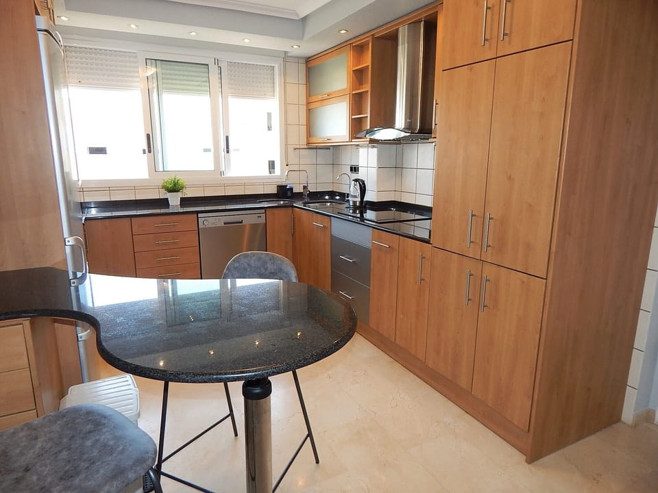 Open plan kitchen