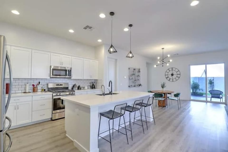 Open concept kitchen