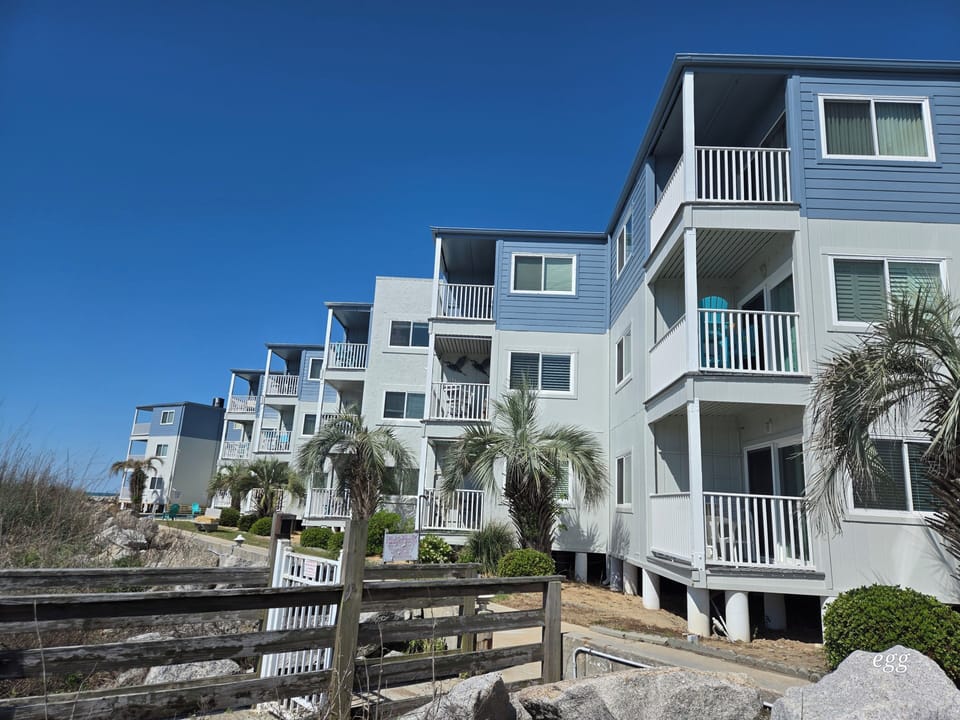 Ocean front,  two-bedroom condo at The Point in Cherry Grove Beach