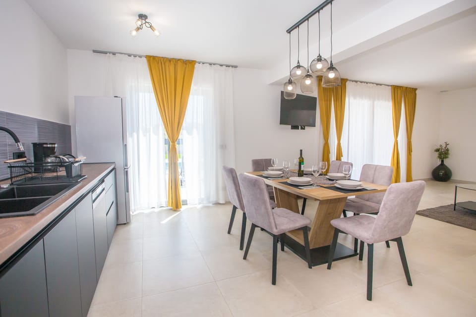 dining room and kitchen