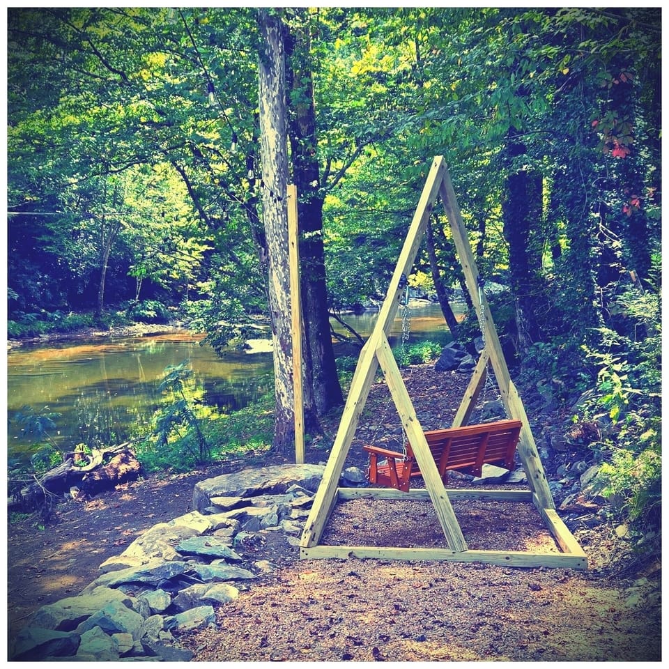 Ever dreamt of just relaxing by a river on a swing? How about on a one-of-a-kind swing? Now you can!