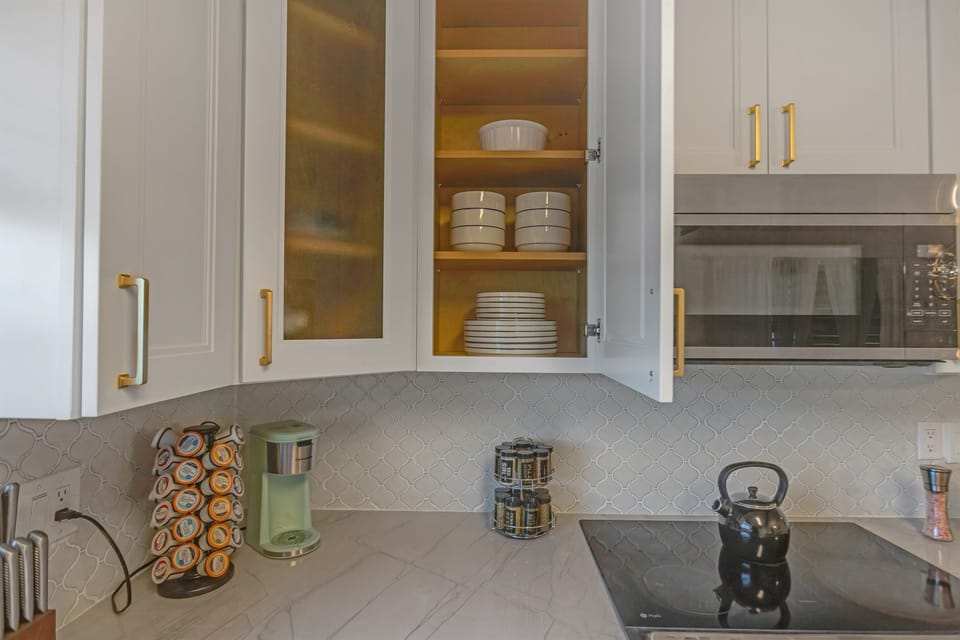 Kitchen, coffee bar.