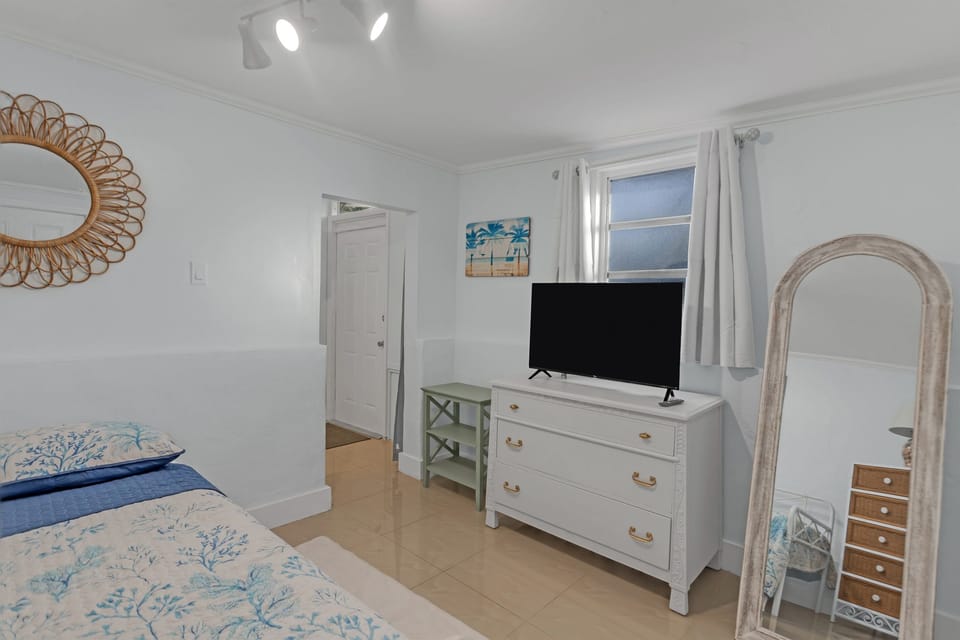 Bedroom 3 (Suite). 43 inch smart TV.