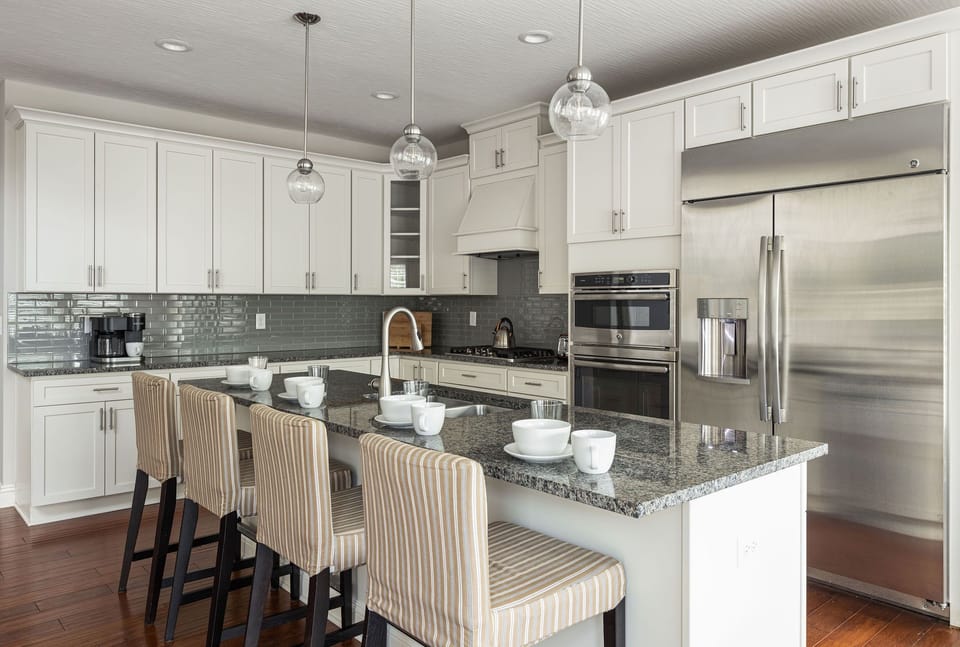 Fully stocked kitchen