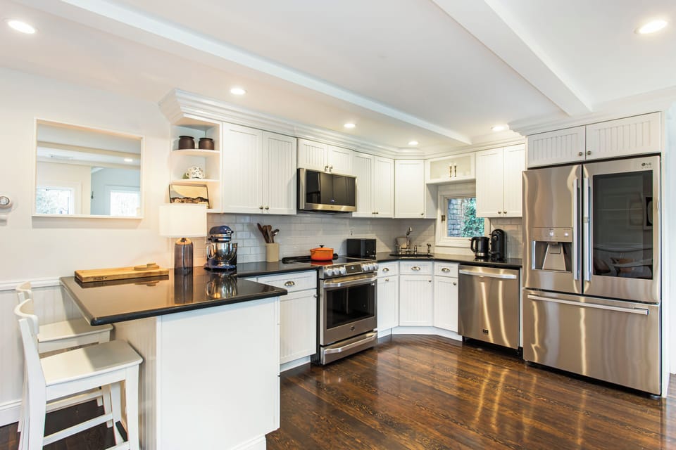 Kitchen with new appliances 