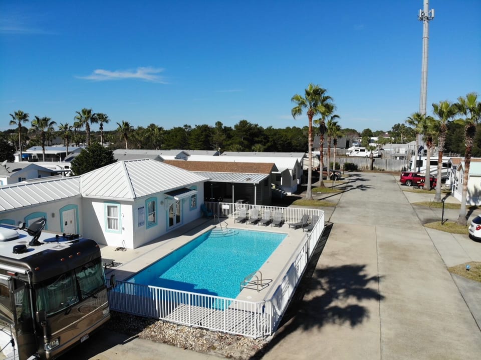 Enjoy the community pool