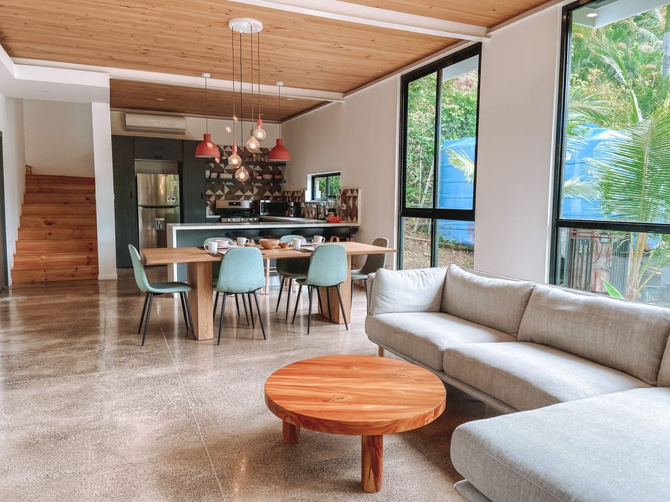 A large, open lower level is a perfect place to gather.