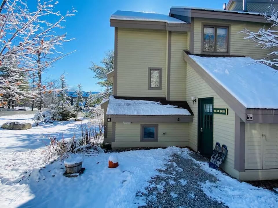 Private entrance to your winter ski getaway.