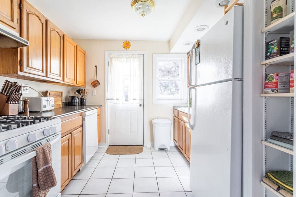Fully stocked kitchen