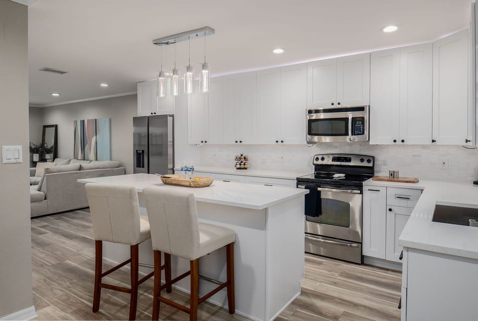 Kitchen with major appliances