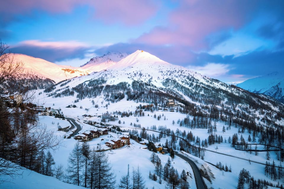 Sunset at mountain