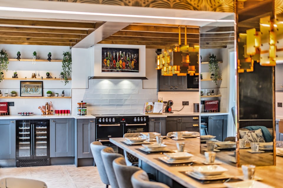 Dining and kitchen area