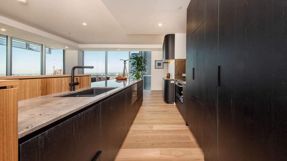 Sleek kitchen
