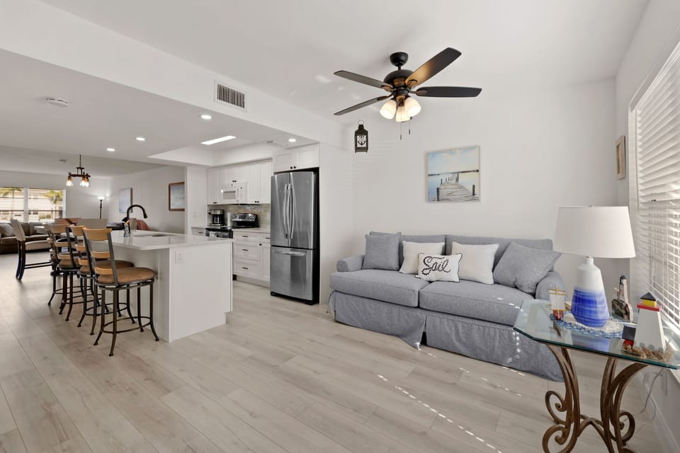 Sitting room with attached kitchen