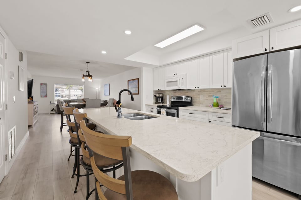 Brand New kitchen with enough space to seat everyone