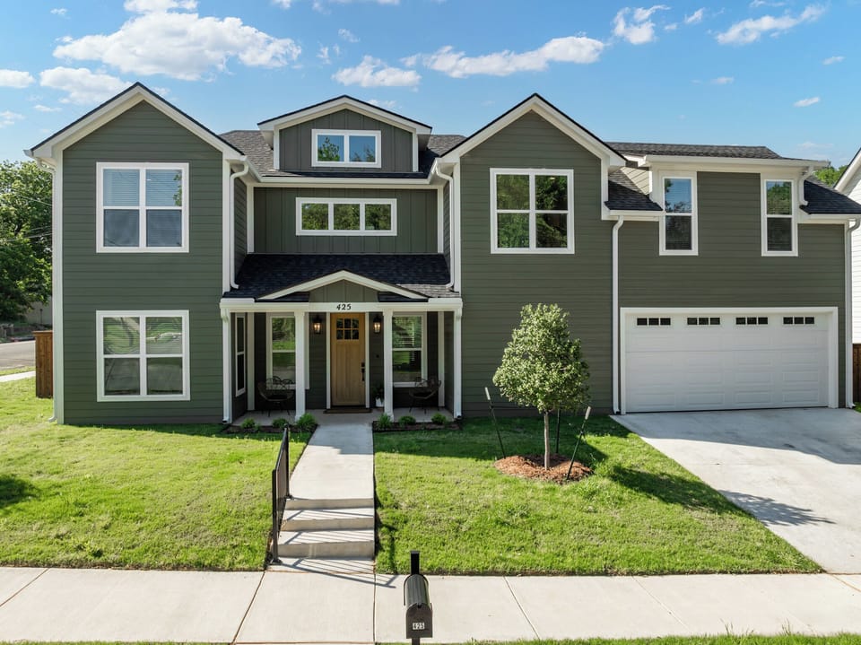 Daytime spectacular shot of the exterior face of Green Retreat