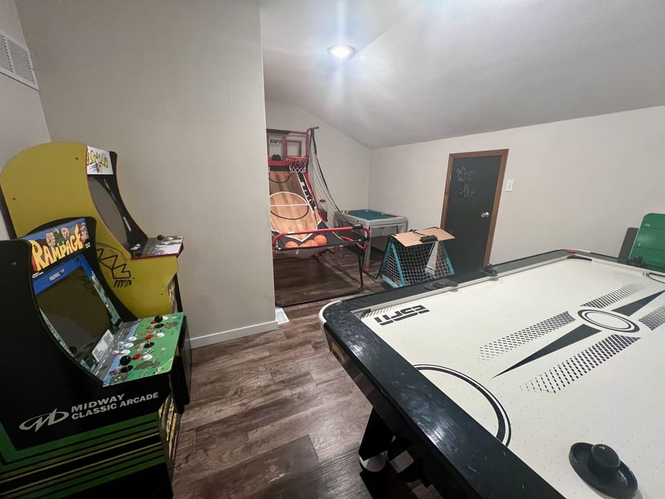 Have a blast in our arcade/game room which is located in bedroom #2. 