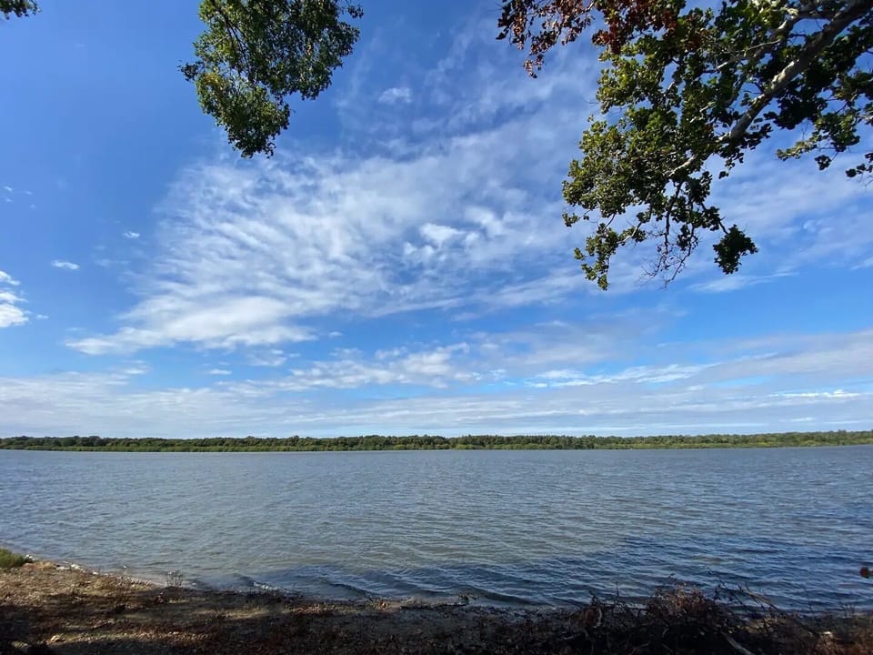 Scenic view of the lake from the private beach! 