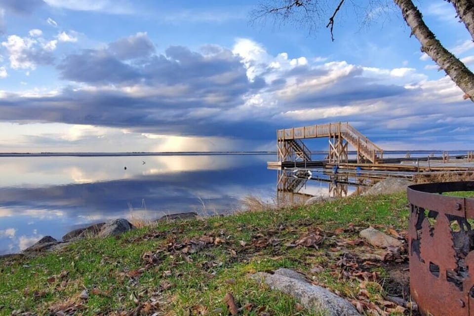 Reflections on Lake Kabetogama in Voyageur’s National Park at the Harmony Beach Resort