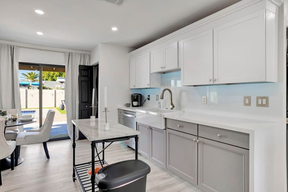 Kitchen and dining area