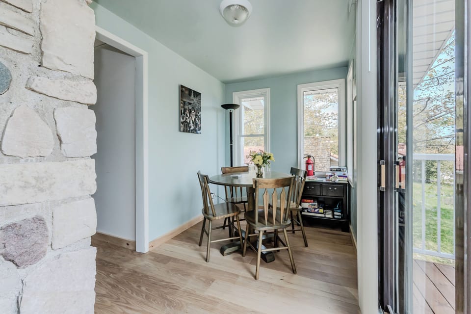 Sip on a cup of coffee in the breakfast nook, just off of the kitchen.