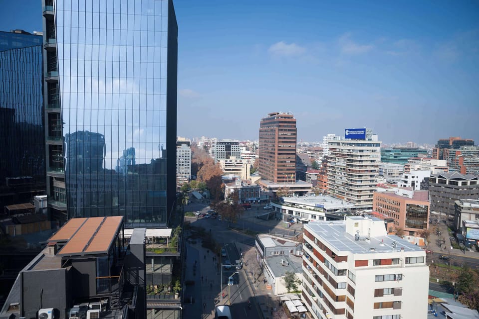 Enjoy breathtaking city views from your modern studio apartment, perfectly located in the heart of Santiago.