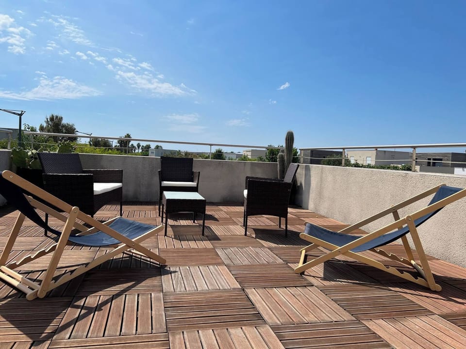 The terrace of the room allows you to spend a moment of relaxation in the sun and quiet