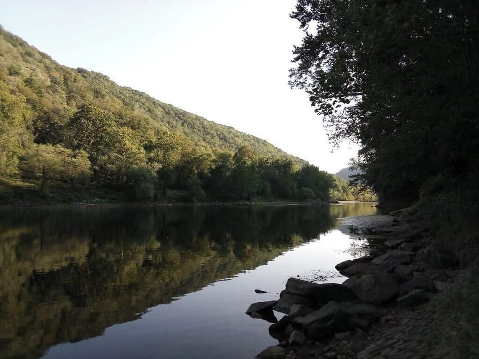 The New River less than 2 miles from the home at the Cunard River Access .