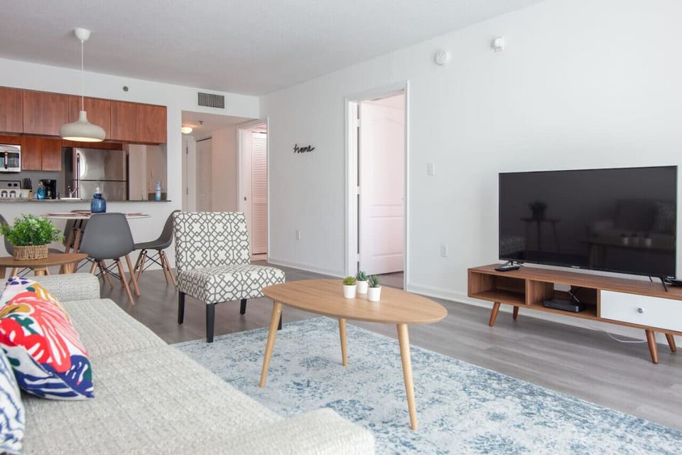 Modern open concept living space