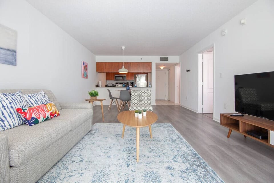 Modern open concept living space