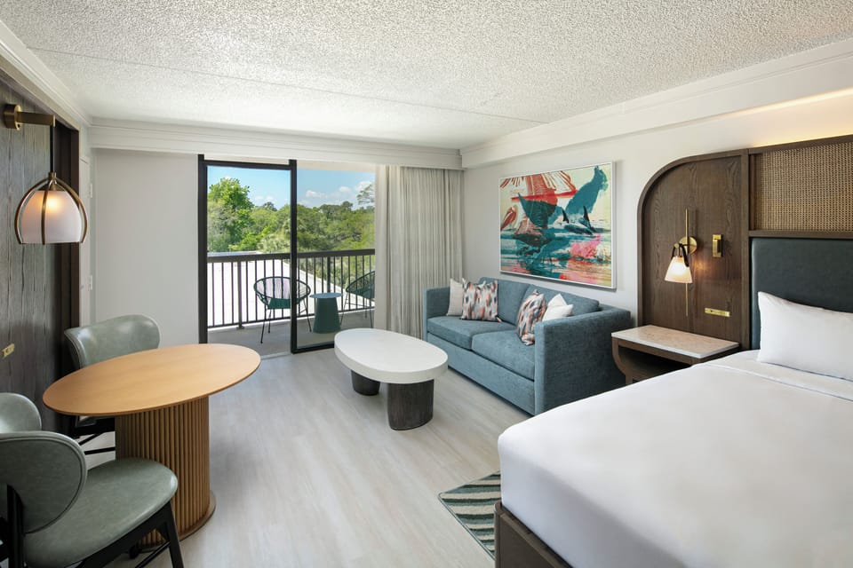 Wake up to sunshine, then step onto your private balcony.