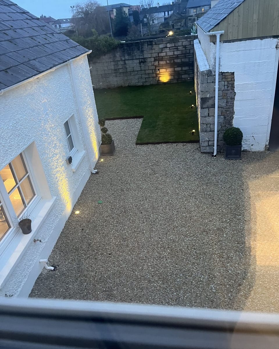 Lighted back garden