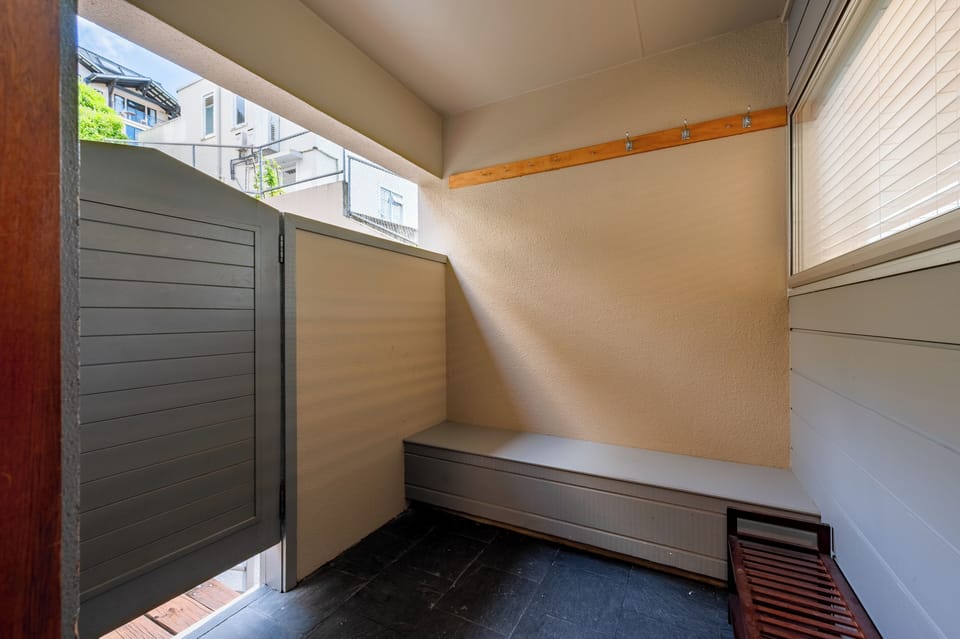 Area for storing your ski/snow gear including jackets, pants, boots etc.