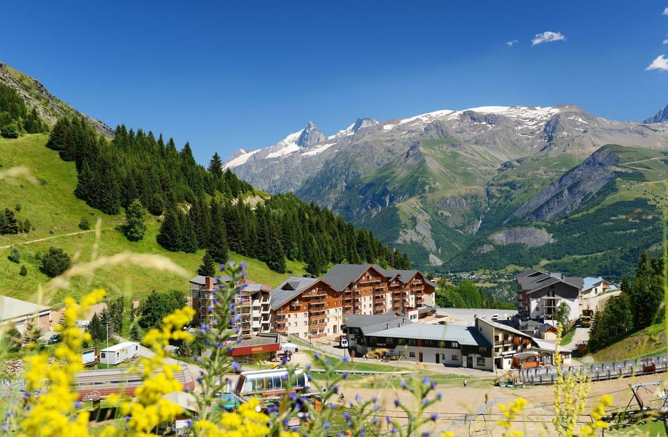 In the midst of the French Alps, the resort is situated in a magnificent area.