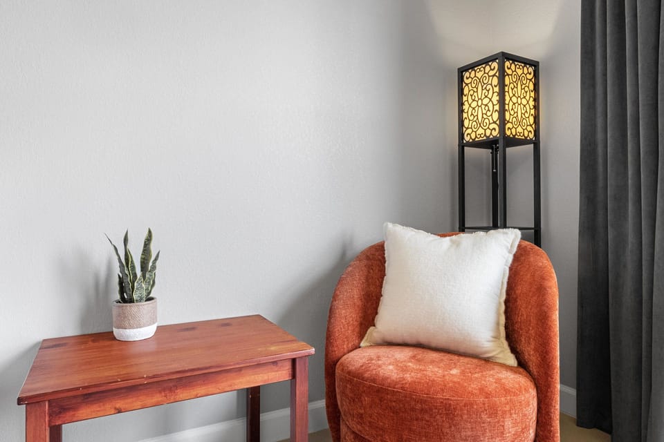 Master bedroom reading area