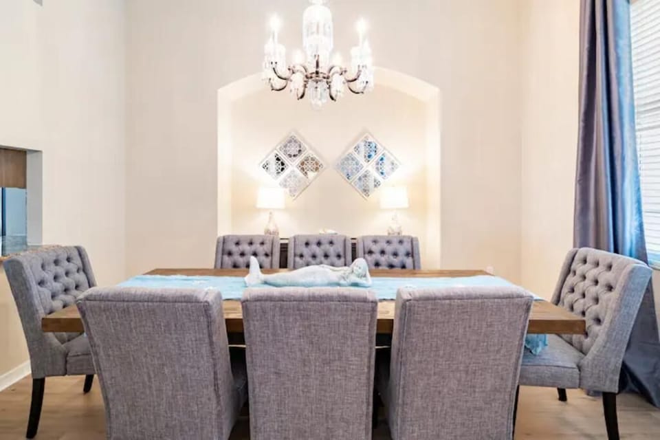 Elegant  Large Dining Table "Under the Sea"