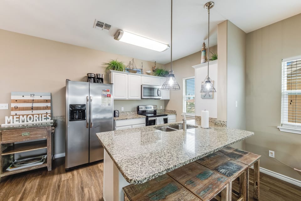 Share meals and laughter in the stylish dining area on the third floor