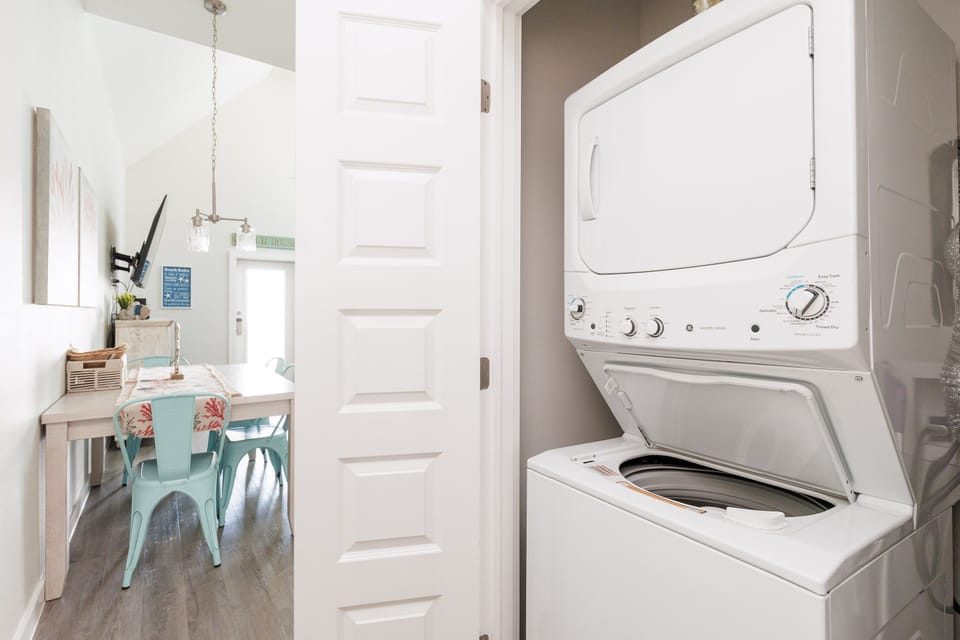 Your in-unit washer and dryer make it easy to pack light and keep fresh throughout your stay.