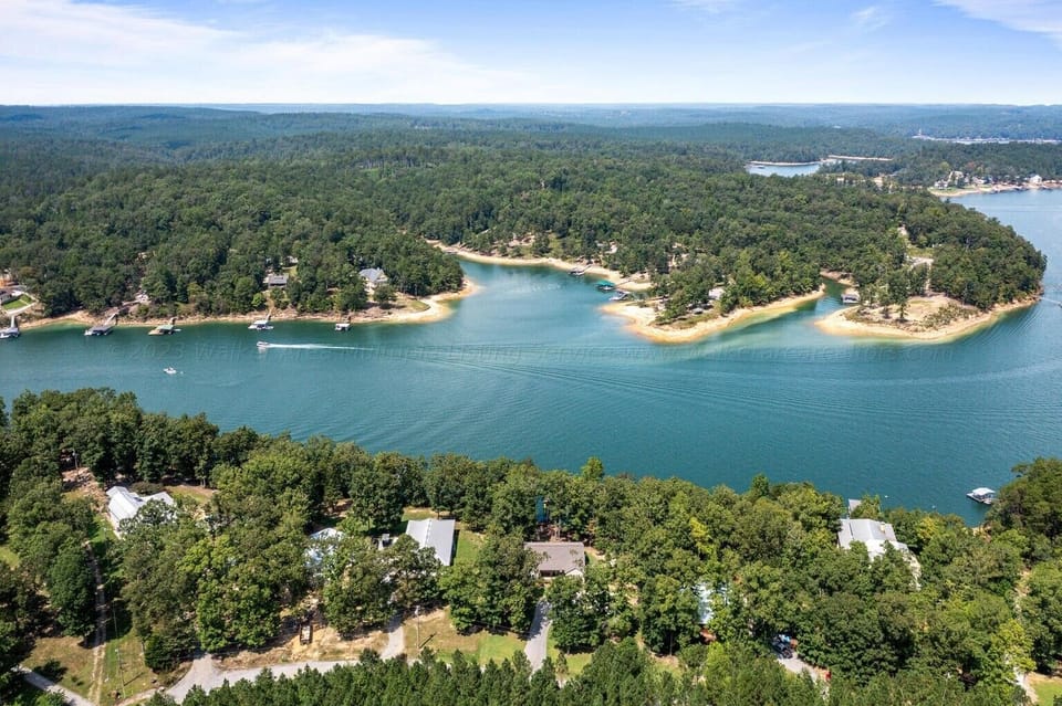 Lake aerial view