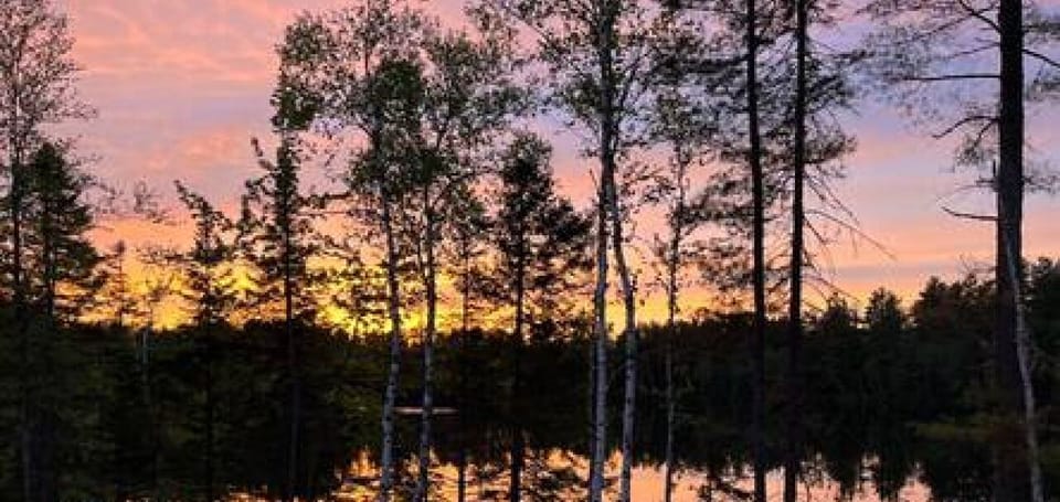 Sunset views on the pond year-round