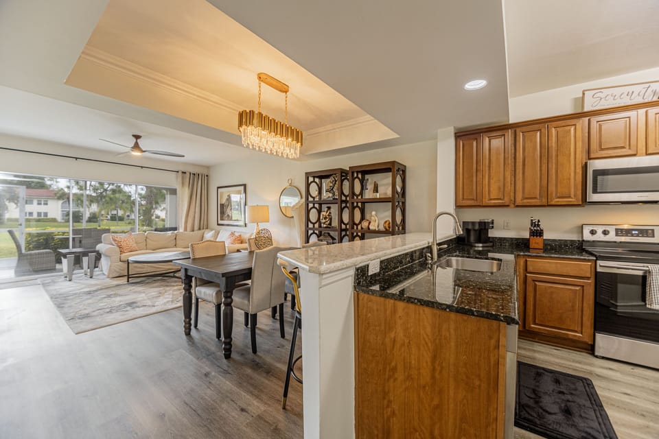 Kitchen and dining area