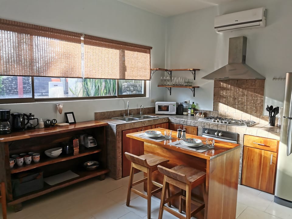 Enjoy making meals with your family and friends in the fully stocked kitchen.