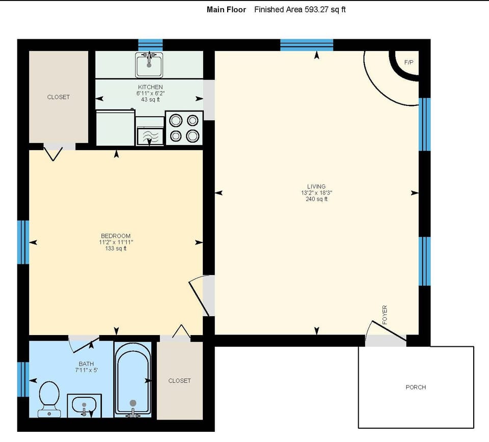 Casita E Floor Plan