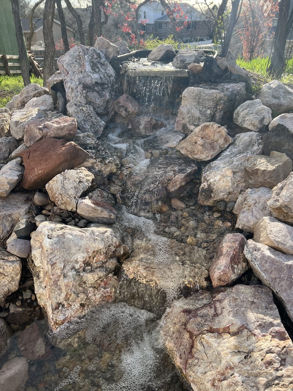 Outside- fountain