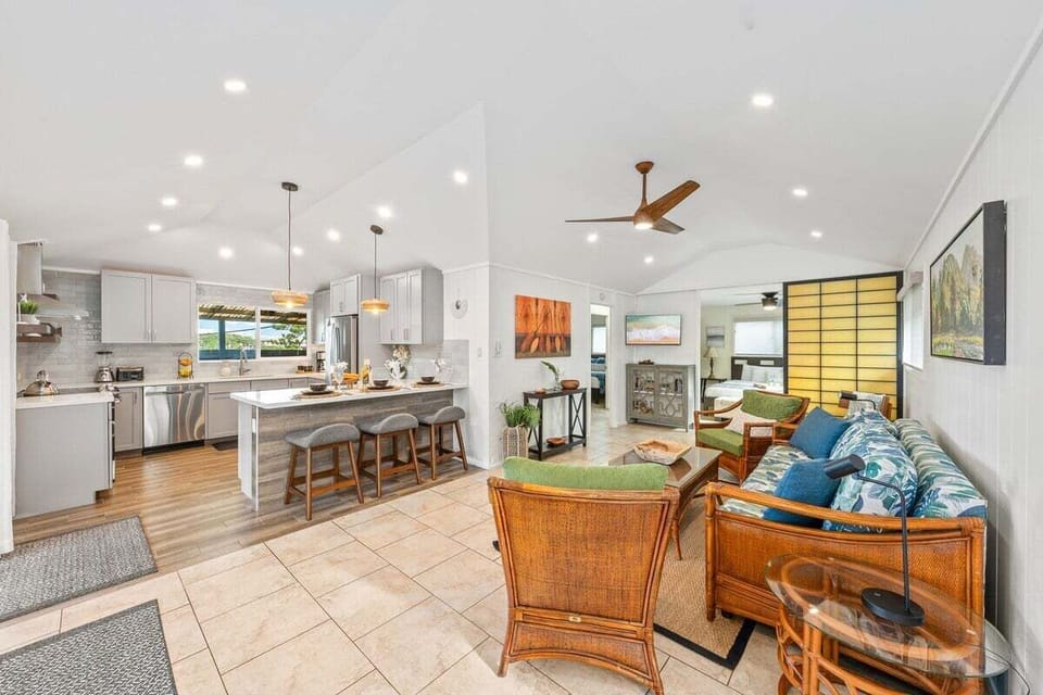 Relax in a bright, open-concept space, perfect for gathering with family and friends