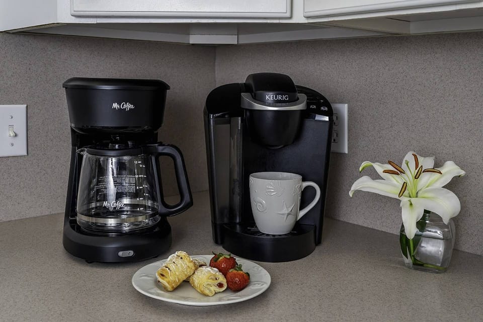 Choice of Mr. Coffee or Keurig for your Personal Brewing Pleasure