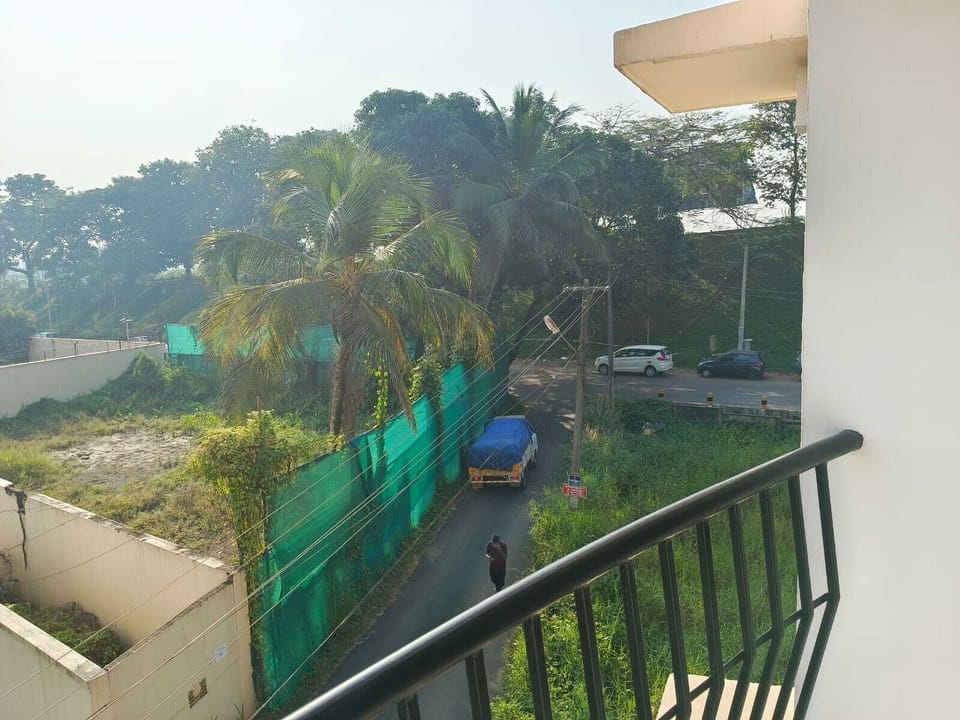 view from balcony attached with Bed room